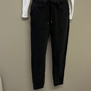 Dance & Marvel Black Leisure Pants w/ Gold Accent Drawstring and Pockets- Medium